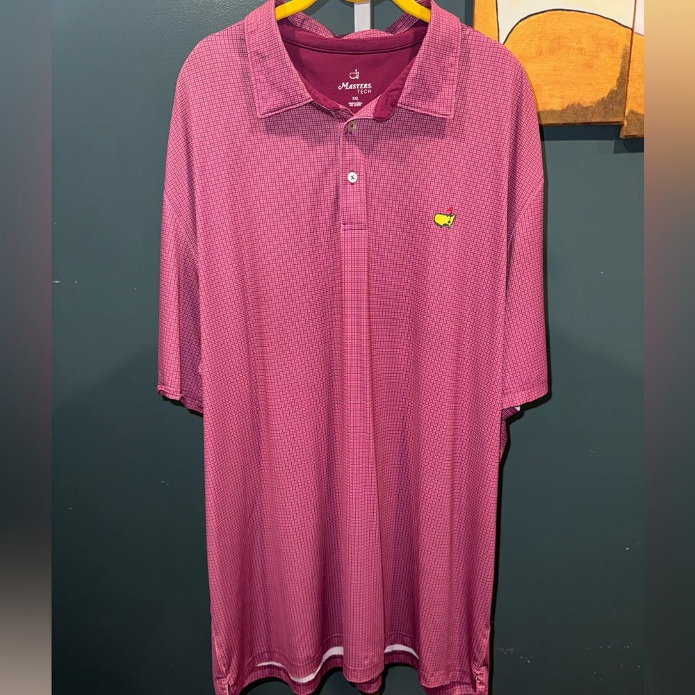 Masters Men's Magenta Polo with Embroidered Logo